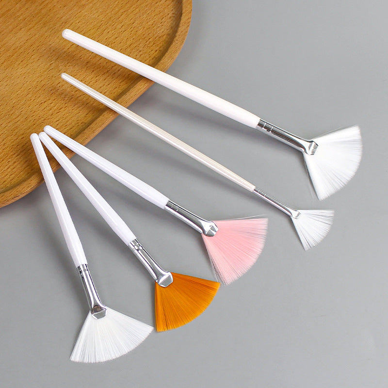 Beauty tools fan-shaped brush fruit acid brush makeup brush beauty mask brush modification essence brush single bag wholesale