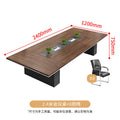 2.4m table+8 meeting chairs