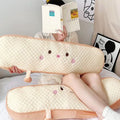 Stuffed toast bread bench pillow girl bedroom dormitory bed side sleeping leg stuffed toy pillow cushion