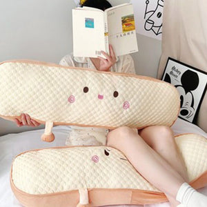 Stuffed toast bread bench pillow girl bedroom dormitory bed side sleeping leg stuffed toy pillow cushion