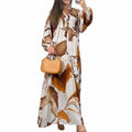 summer new arrivals: european & american cross-border women's fashion - stylish & elegant color block printed single-breasted dress