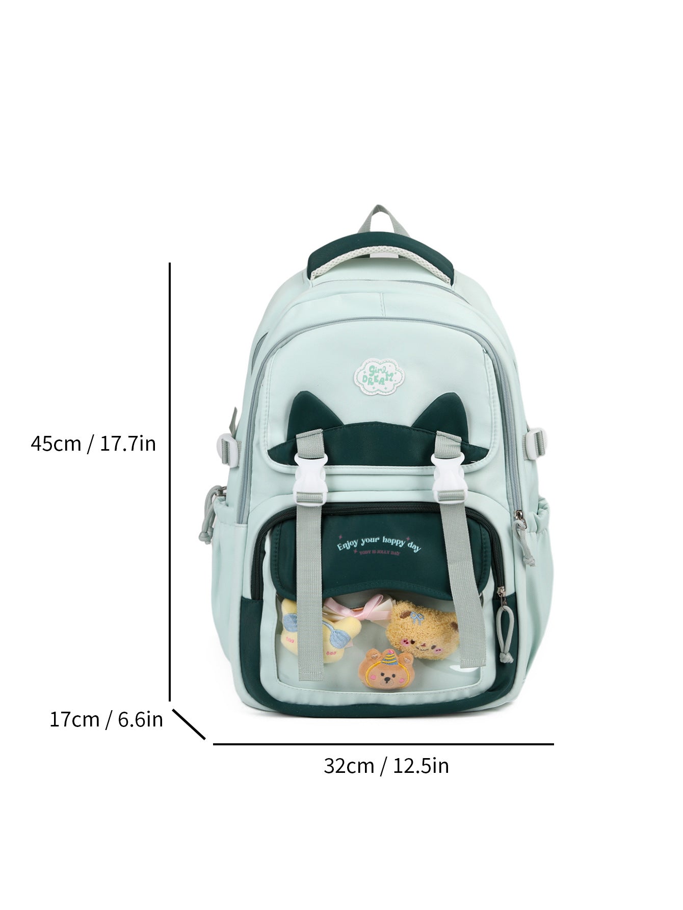 New cute backpack female cartoon large capacity 3-9 grades primary school schoolbag animation sweet girl backpack