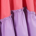 Children's short-sleeved round neck patchwork dress