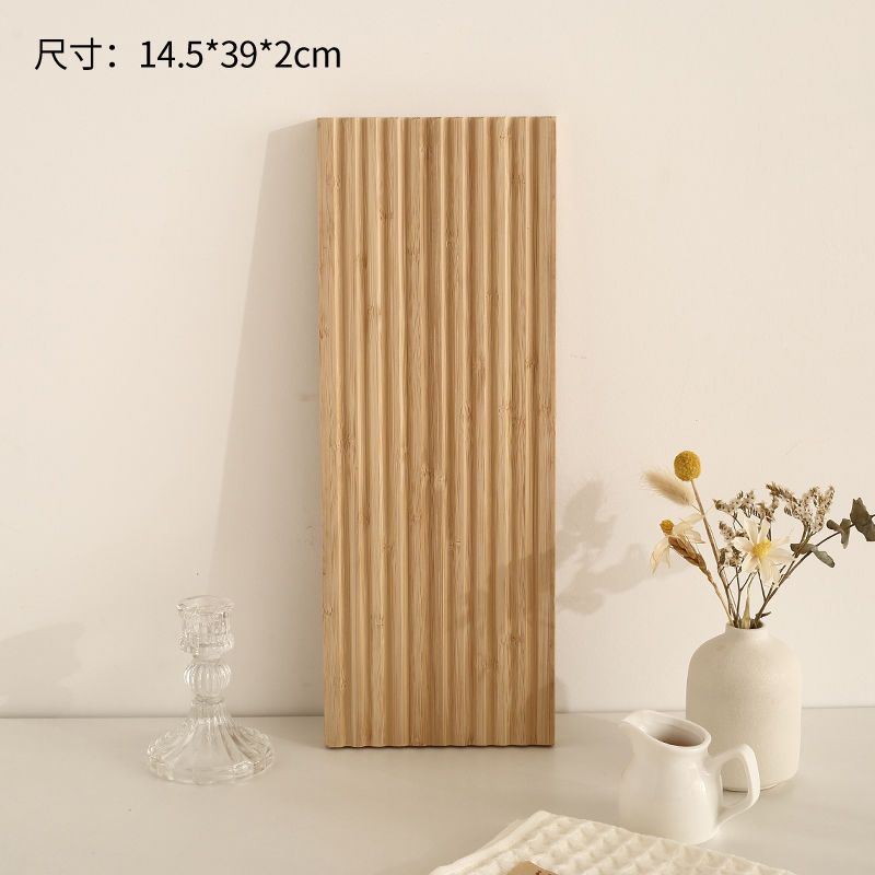 Nordic irregular plate dinner plate western food plating simple solid wood tray ornament for home korean style ins style