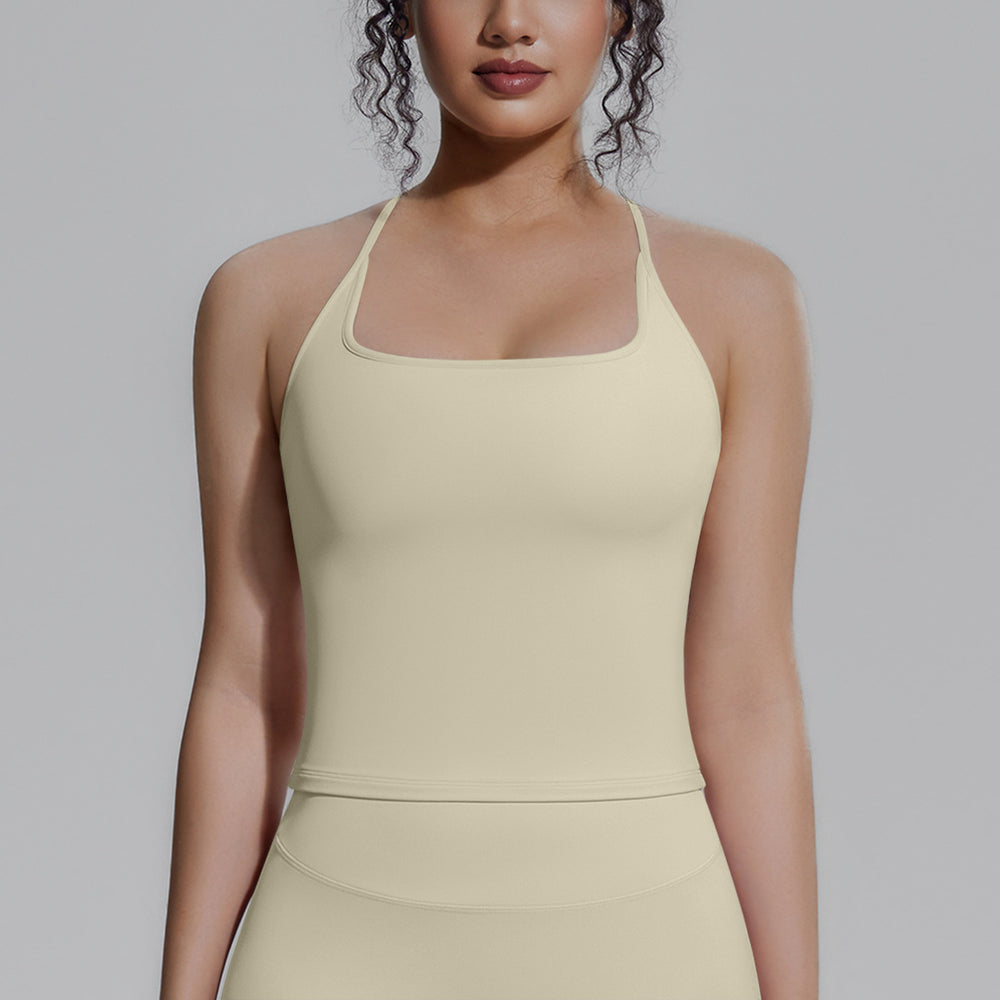new arrival tight sports intimates women's padded i-shaped back yoga tops pilates fitness vest