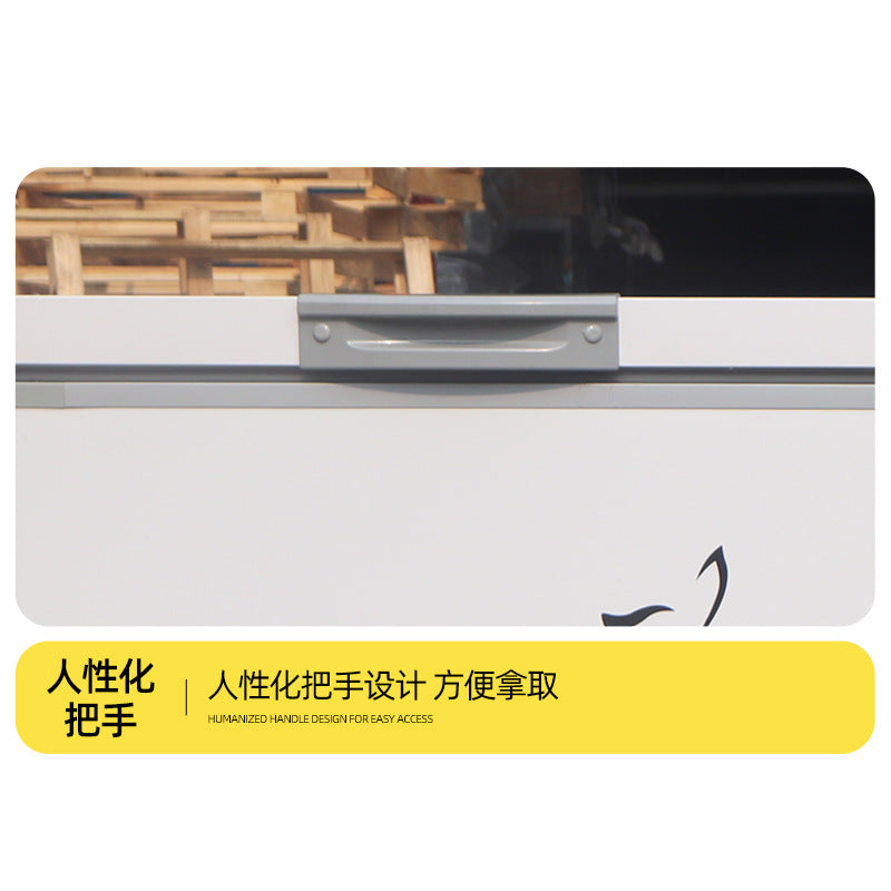 Freezer, commercial for home horizontal refrigerator, refrigerated dual-temperature copper tube freezer, supermarket ice cream cabinet, horizontal freezer