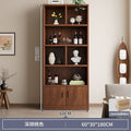 For homefloor-standing storage rack, whole wall storage cabinet, multi-layer solid wood wine cabinet, all-in-one wall bookcase, living room storage cabinet