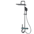 Authentic brass shower set - complete shower system for home use, featuring multi-function, wear-resistant, thermostatic, and pressure-boosting shower head