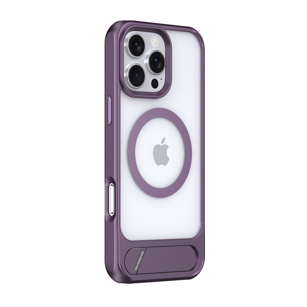 hot-selling skin-feeling magnetic phone case for iphone 16 pro max, apple 15 oblique square stand phone case