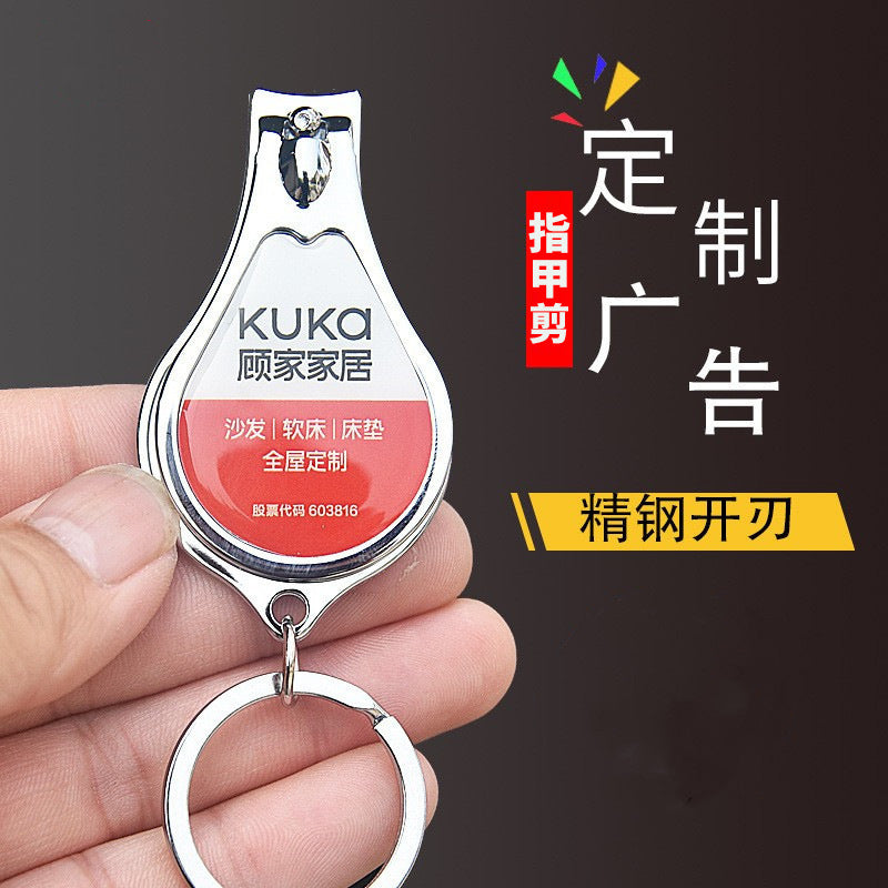Wholesale single nail clipper printing advertising nail clippers printing logo nail clippers printing words practical activity small gift ordering words