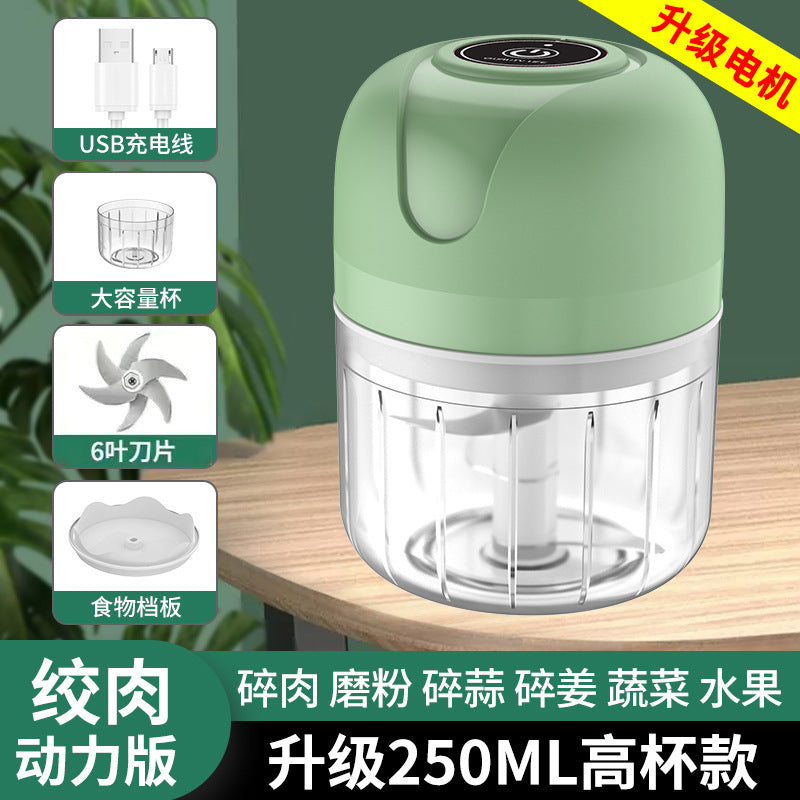 For homeelectric garlic masher garlic press wireless mini garlic masher handy gadget food supplement food processor free shipping