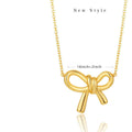 Princess on the run tweed stylebows ball beads titanium steel necklace women's fashioneasiest for matchaccessible luxuryclassy women's neck accessories
