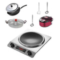 3500w silver concave surface + wok + soup pot + rice cooker