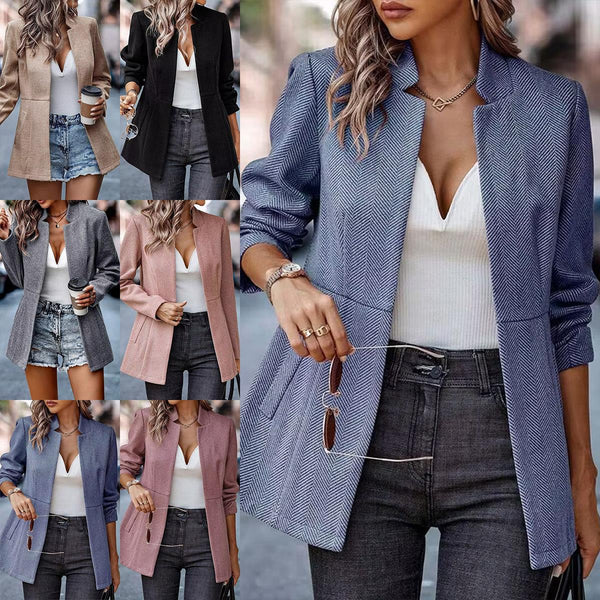 new, simple, fashionable and casual, woolen cardigan jacket