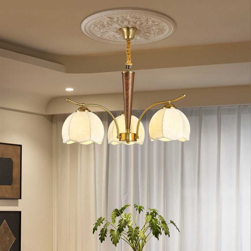 Vintage living room chandelier hall main light French medieval style bedroom dining room light wabi sandy Nanyang style study lamp