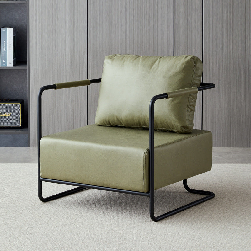 Wrought iron sofa chair retro industrial style light luxury minimalist living room seating area sofa designer single/double small sofa