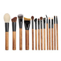 New 14-piece wooden handle ultra-soft bristle makeup brush set - complete makeup brushes for eyeshadow, blush, contouring, and more