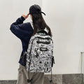 Men's backpack - large capacity college & high school student backpack - trendy brand fashion couple backpack