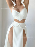 new sexy lingerie fishbone sexy temptation see-through mesh push-up lingerie suit for women