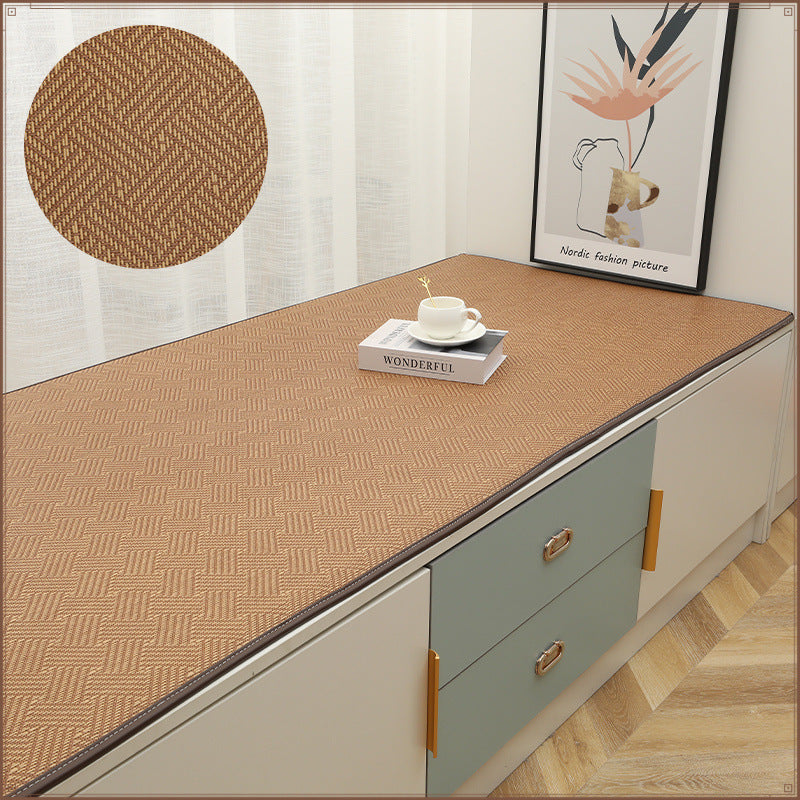 Summer bay window mat balcony mat rattan mat bay window mat living room window sill thickened tatami floor mat simple atmosphere