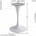 Carbon steel painted matte white diameter 450