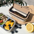 304 stainless steel insulated lunch box with plastic compartment, two-tier 316 bento box for students and office workers, microwave safe