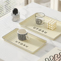 Tea tray tray rectangular for home living room tea tray 2025new arrival tray accessible luxury high-end guesthouse tray hotel