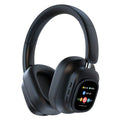 Over-ear wireless bluetooth headphones with anc noise cancellation, sports headset with transparent display, color screen touch control 930plus