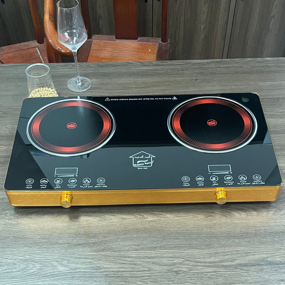 us standard smart high-power double-head electric ceramic stove with timed heating and double stove multi-function induction cooker for export