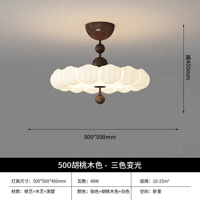 French medieval bedroom light living room light new lighting retro cream wind children's room led eye protection ceiling light