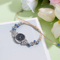 Xiaoxiangfeng braided watch girls bracelet watch nicheaccessible luxuryinschiceasiest for matchcamellia beaded watch