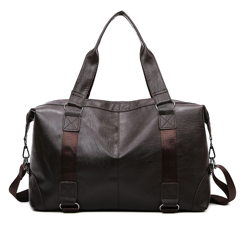 Spot wholesale PU men's Korean version casual messenger travel bag  large-capacity luggage bag men's bag manufacturer wholesale