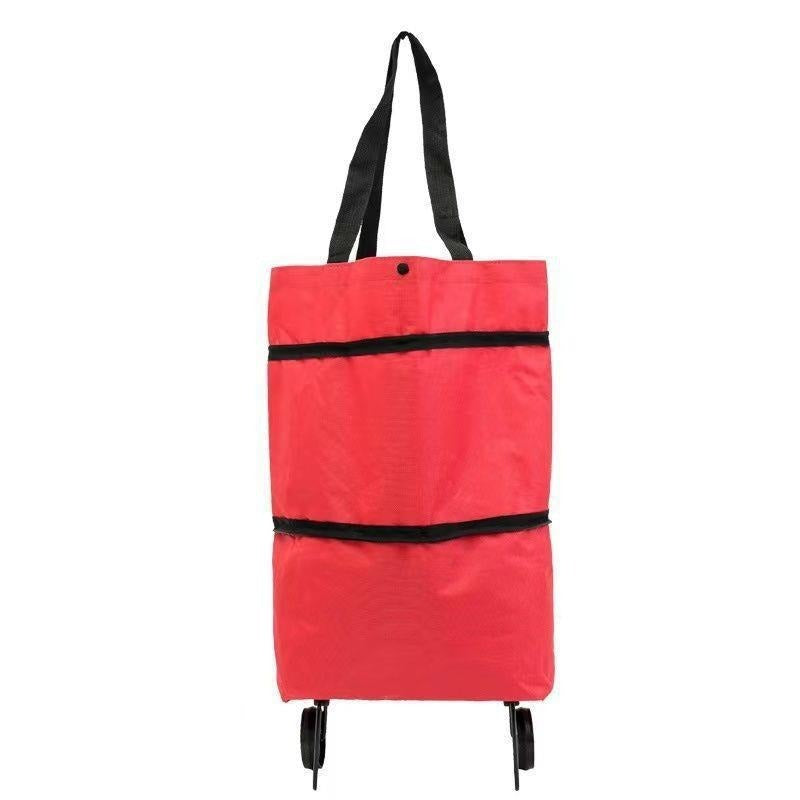 Shopping bag shopping cart with wheels Portable hand-pulled bag Retractable dual-purpose shopping bag Shopping bag Travel trolley