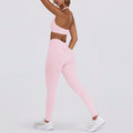 butt lift, tummy control, slimming look chest pad, running fitness shorts, halter sports intimates bra, yoga wear suit for women