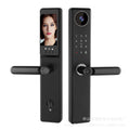 Smart lock fingerprint anti-theft door lock digital password lock cat eye capture fingerprint lock entrance door graffiti remote unlocking