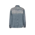 Fashion cross-border  asymmetrical washed denim outwearlooseniche stylesense of designshort lapeltops for women