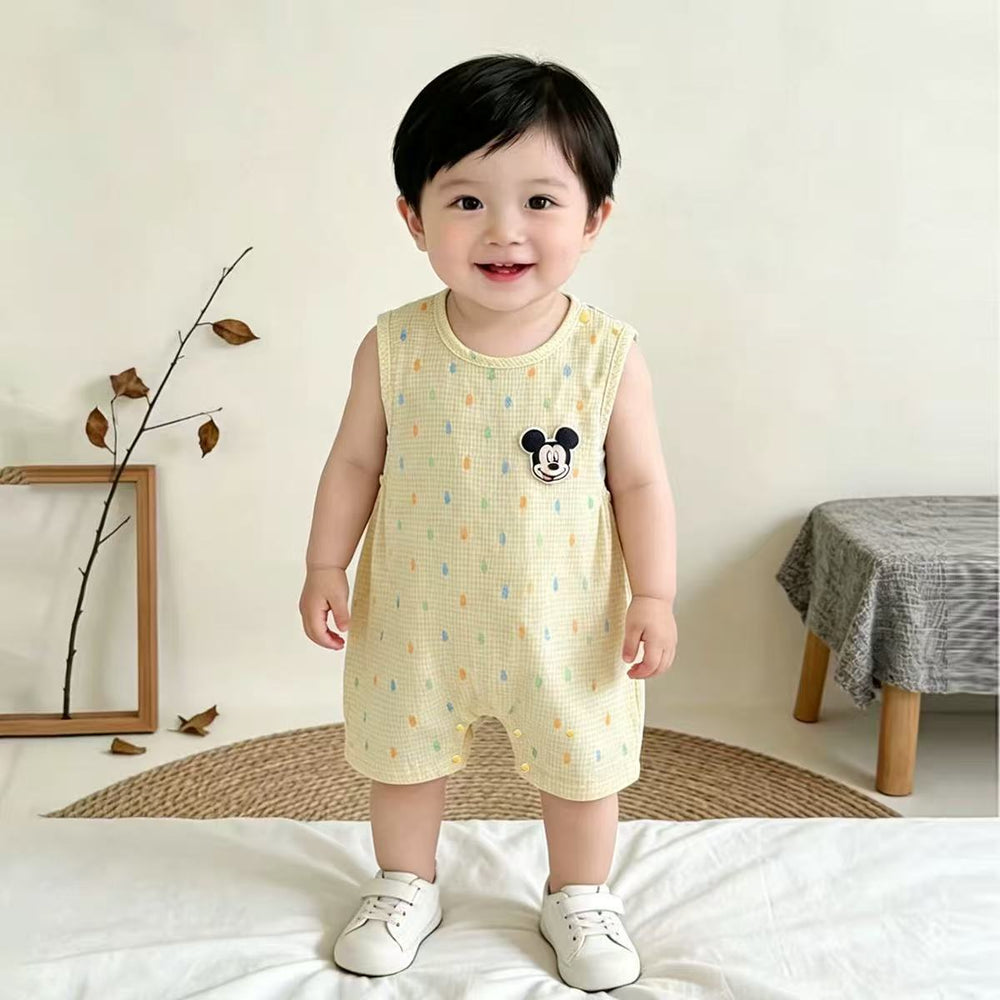 Newborn romper summer outfit cute cartoon onesie vest clothes boy sleeveless baby infant bodysuit