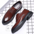 New men's brogue leather shoes - business casual, british style, formal dress shoes, korean style, breathable