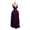 European and american cross-border women's fashion:  summer new arrivals - sexy and elegant ruched beach vacation style long slip dress
