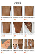 Double layer snake-shaped diamond necklace wholesale european and american cross-border pendant ins creative stylish punk thick chain clavicle chain for women