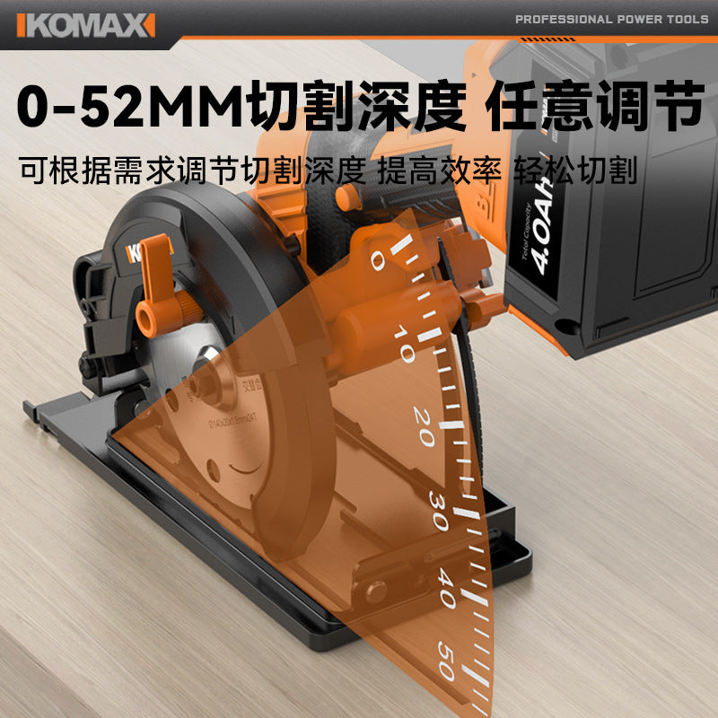 Brushless electric circular saw - cordless power saw for woodworking - circular saw - disc saw - small handheld electric saw - portable cutting machine