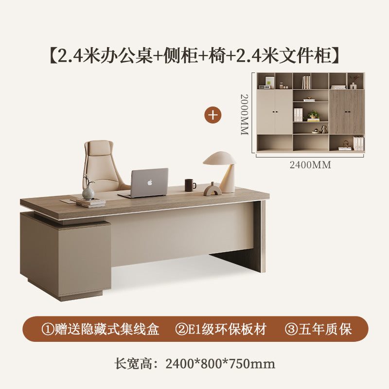 Saint li boss desk casual office supervisor desk manager president short table and chair combination office furniture