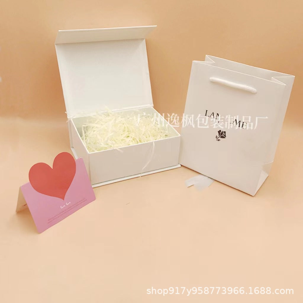 Blue perfume box gift box lipstick air cushion gift box portable gift bag gift box