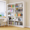 Steel bookshelf storage for home, freely combinable, floor-standing display unit, integrated wall-mounted, multi-tier children's library bookcase