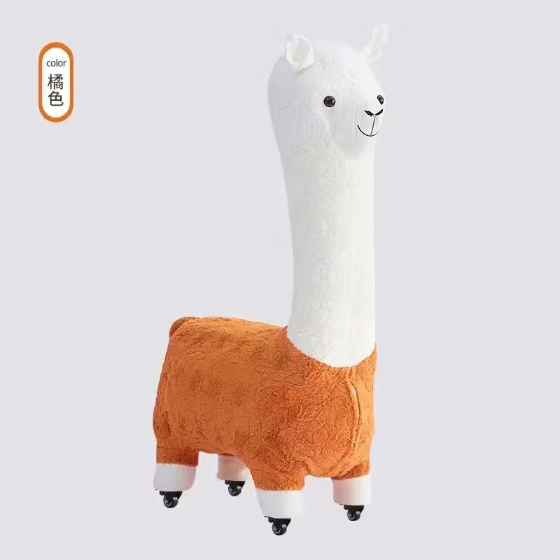 Extra large creative alpaca stool, accessible luxury animal stool, floor-standing handmade ornaments, scandinavian style shoe changing stool, festival