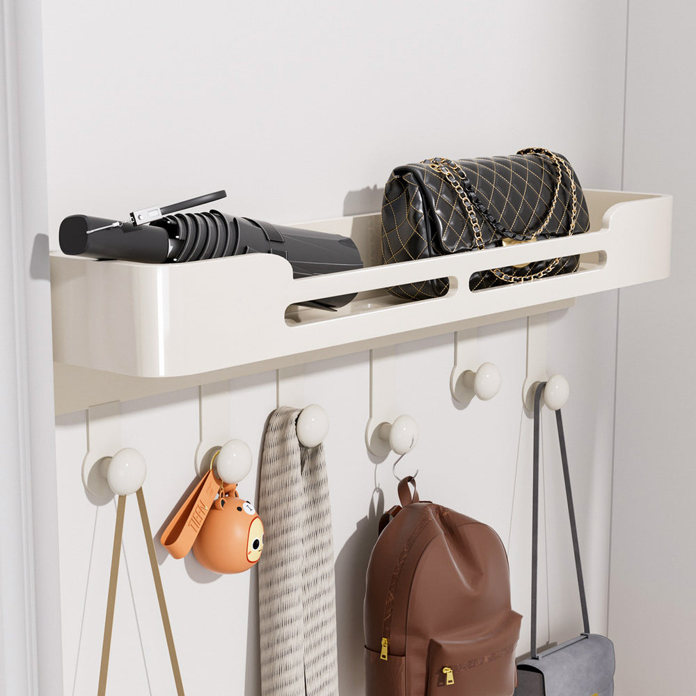 Gun gray towel rack, punch-free bathroom bathroom storage rack, wall-mounted towel rack, bathroom bedroom door storage