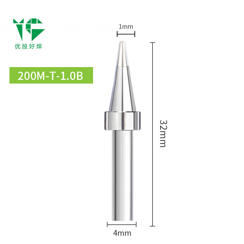 203H electric soldering iron head 90W high frequency welding table 200 Luo iron head pointed nozzle horseshoe nozzle knife head welding table universal ferrochrome head