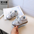 Vancahao girls' mesh german army trainers -  autumn new collection - breathable kids' sneakers - big kids' white shoes