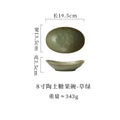 8inch clay candy bowl-grass green