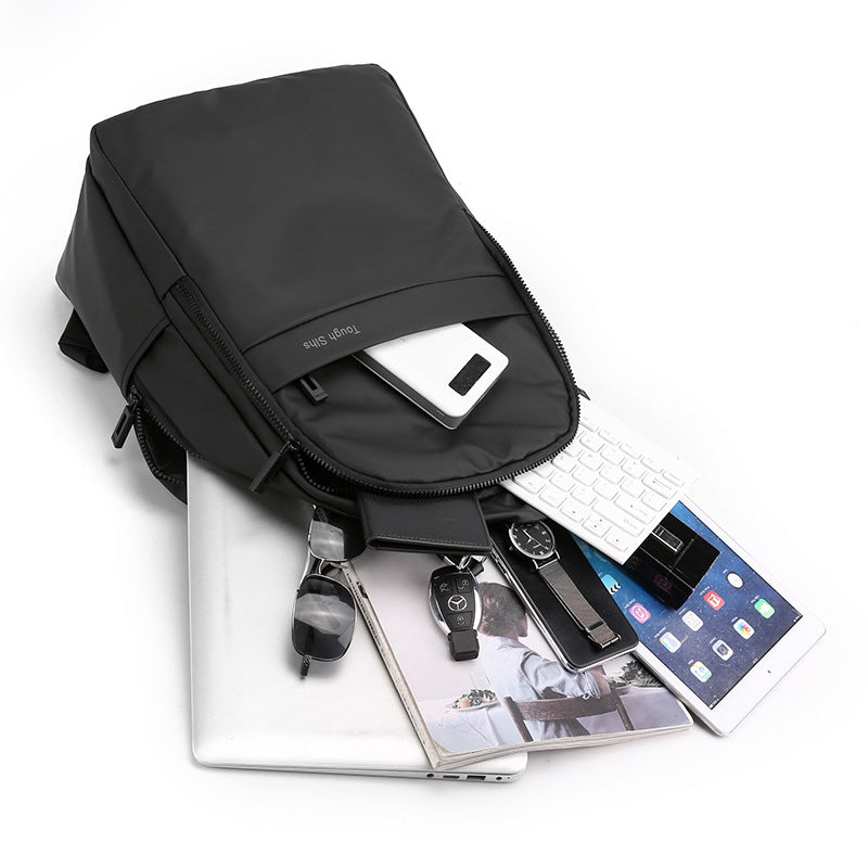 New Men's Large Capacity Computer Backpack Casual Anti-splashing Vertical Student School Bag Outdoor Travel Backpack